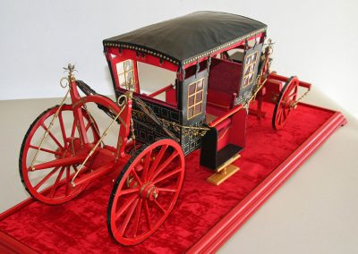 Front view of the sixth coach model.
