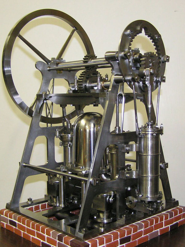 Hypocycloidal Pumping Engine Richard's finished hypocycloidal pumping engine model.