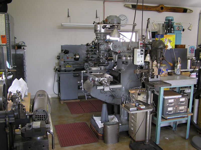 Richard's Workshop A peek inside of Richard's workshop.
