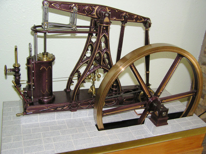 French Beam Engine A model French beam steam engine from 1820.