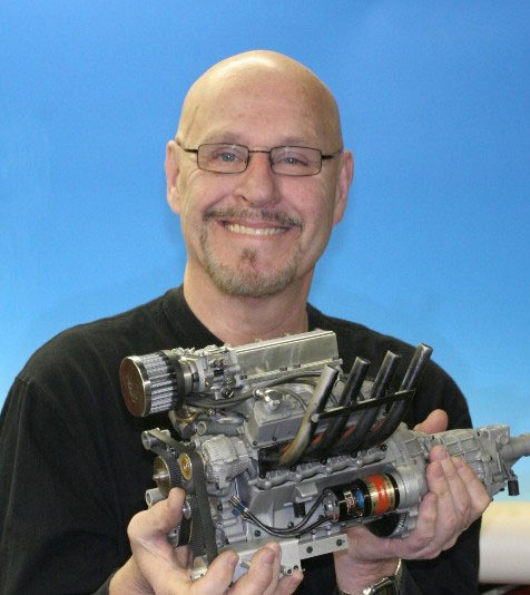 Conley1 Gary smiling with one of his engines.