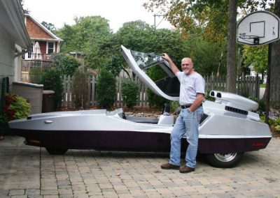 Gary in front of the Tryon Viper.