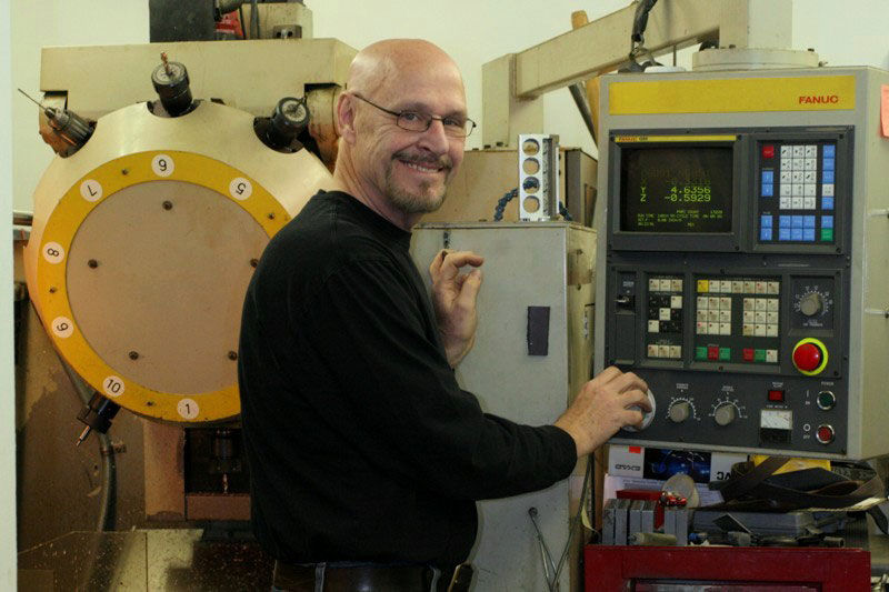 Conley66 Gary at the CNC Machiniing Center in his shop.