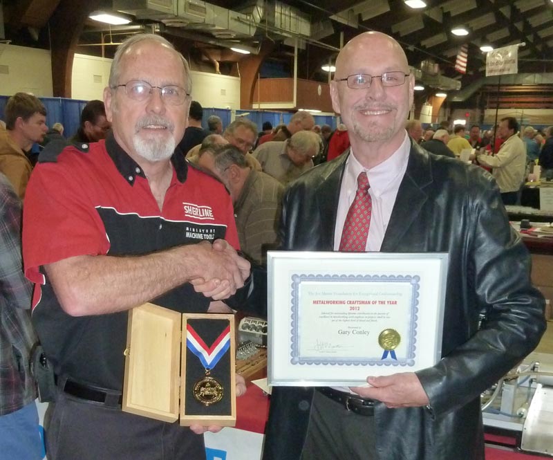 NAMES12Award2 Gary receiving his award for Craftsman of the Year.