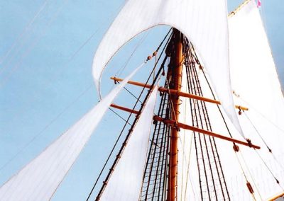 Headwork and rigging on the Alert.