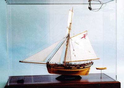 The fully cased model.
