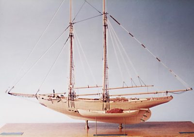 Overall view of the Latham from port side.