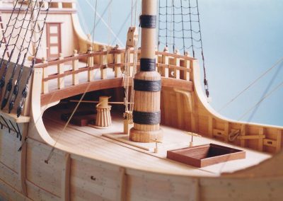 Close view of Santa Maria deck.