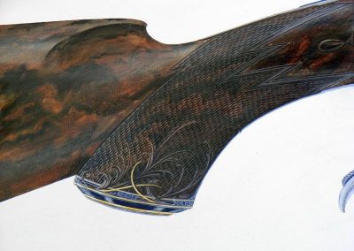 Close view of the stock.