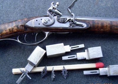 Different components for the gun.