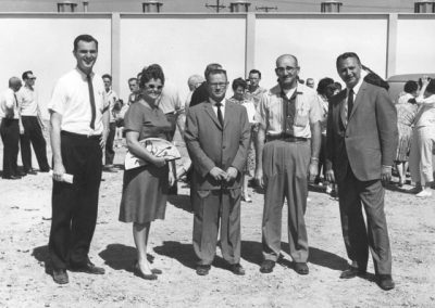 Leroy with company officials.