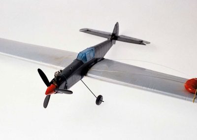 A Cox ME 109 plane.