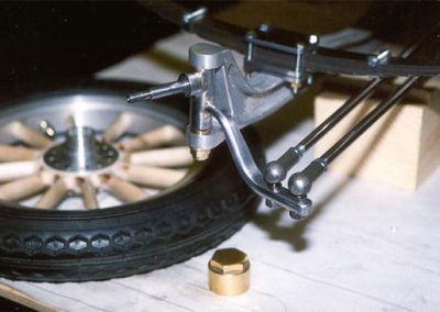 The completed front axle.