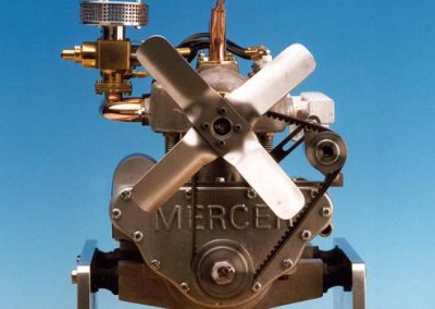 The finished Mercer engine.