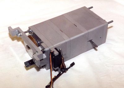 The finished gearbox with cover.