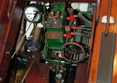 Detailed view of the Old Chap engine.