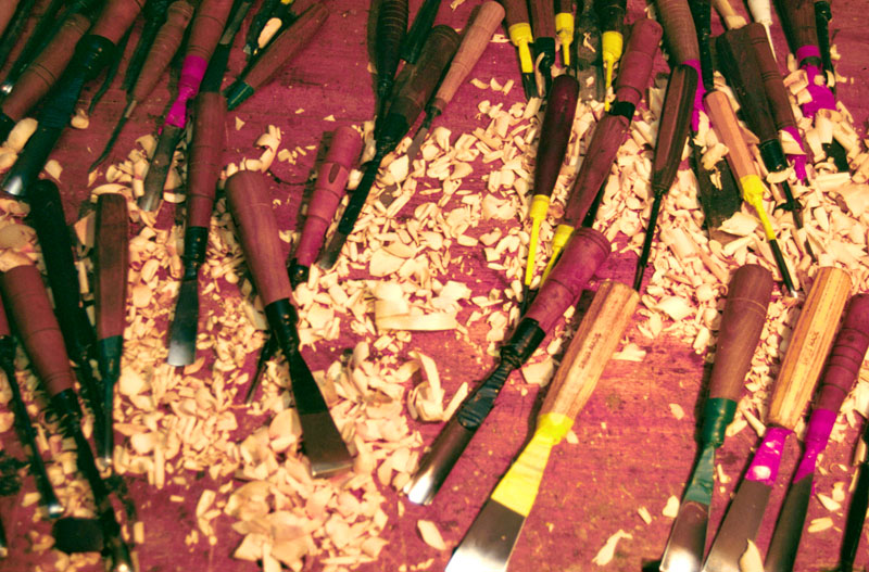 Mr. De Marchi's Chisels Mr. De Marchi's chisels.