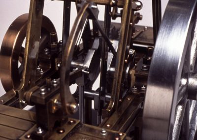 Detailed view of the crankshaft on Jenny.