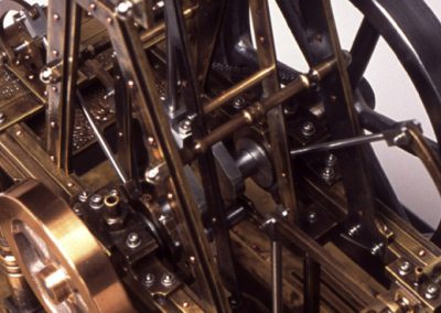 A rear view of the crankshaft on Jenny.