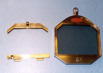 The radiator frame and tanks are made from brass.