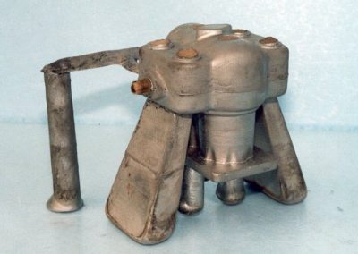 The metal castings.