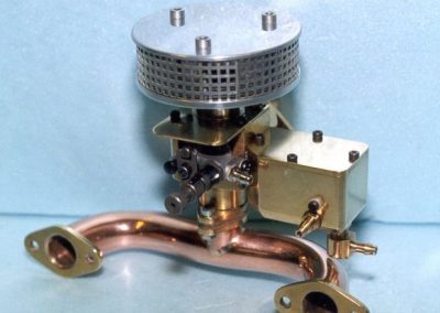 Intake manifold and other components assembled.