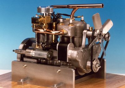 Alternate view of finished Mercer engine.
