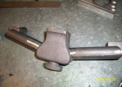 The assembled intake manifold castings.