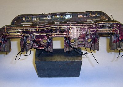 A trailer truck frame casting.