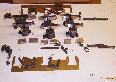Trailer truck suspension parts.