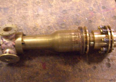 Ball joint assembly for steam supply.