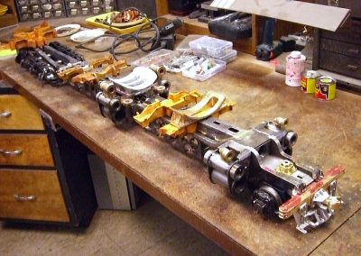 Mockup of the engine chassis.