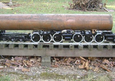 Engine and boiler shell mockup.