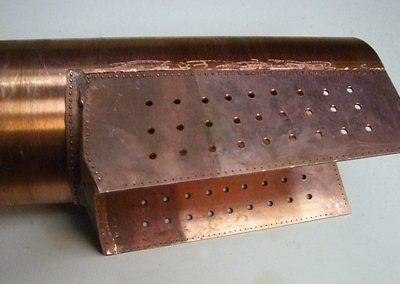 Boiler firebox assembly.