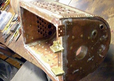 The completed firebox.