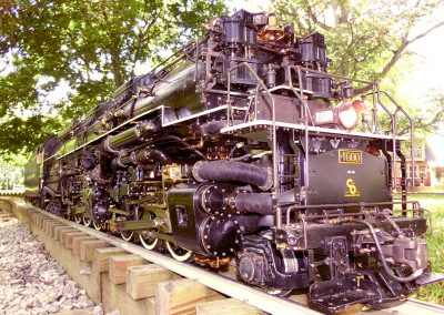 The finished Allegheny rolling down the track.