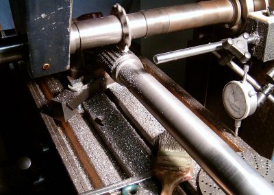 Cutting axle splines.