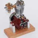 Backside of Phil's single-cylinder OHV engine.