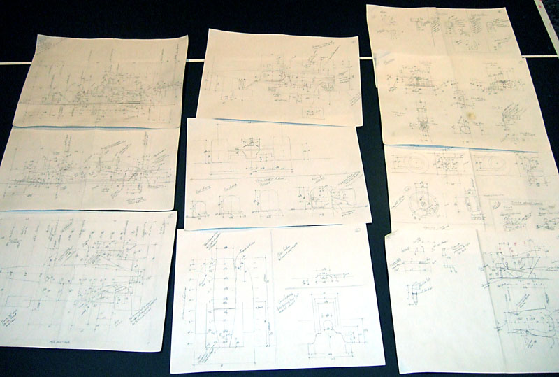 Drawings for a Prospective Car Some drawings compiled by Mike for a car model.