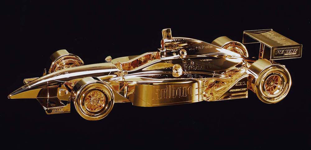 Helio Castorneves’ Gold #68 Penske/Dallara Mike's gold car for Indy 500 winner Helio Castorneves.