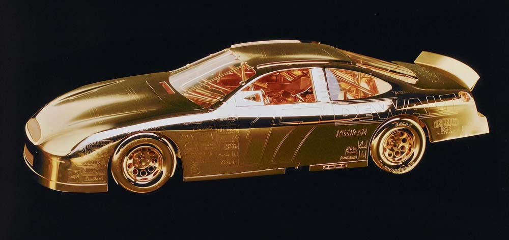 Matt Kenseth’s Gold #17 DeWalt Ford One of Mike's gold car models, for Matt Kenseth's Winston Cup Championship.