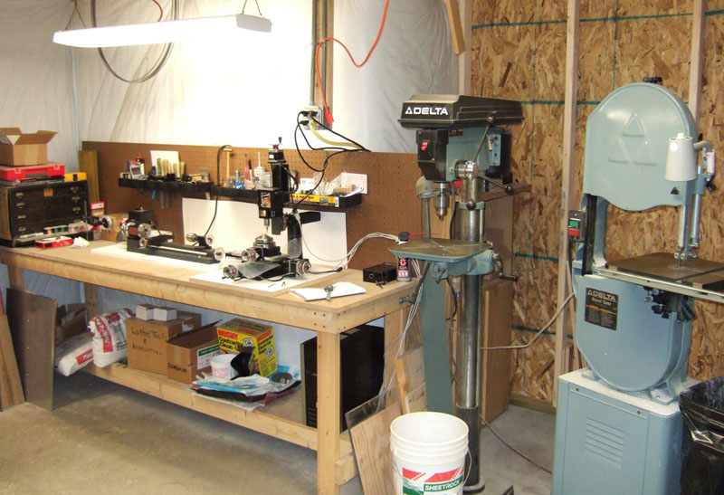 Mike's Shop A look inside of Mike's home shop.