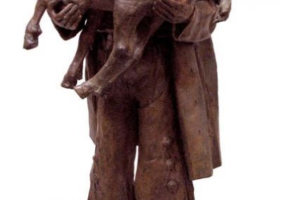The bronze version of "Saved From the Flood."