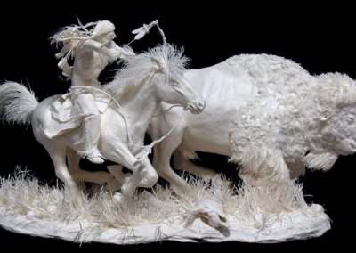 Cast paper sculture, "A Way of Life."