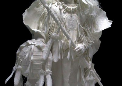 A sculpture entitled, “Dedication.”