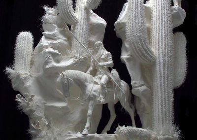 A sculpture entitled, “Apache Wilderness.”
