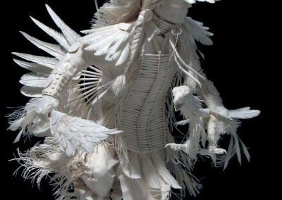 A piece entitled, “Traditional Dancer—Eagle Stick and Fan.”