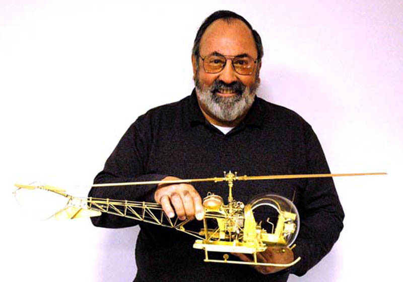 Ken Foran With His Bell Helicopter Ken Foran with his scale Bell helicopter.