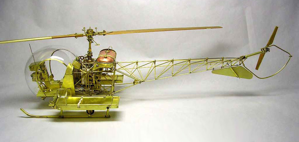 Bell H-13D Helicopter Ken's Bell H-13D Helicopter, built for Fine Art Models.