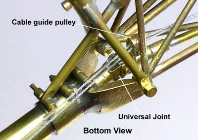 Detailed look at the drive shaft.